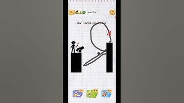 Draw 2 Save: Stickman Puzzle Level 24 Gameplay Android IOS