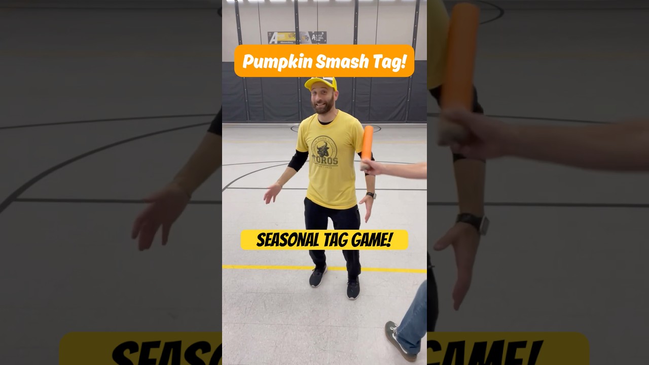 Play Pumpkin Smash Tag! Instant Activity for PE! 