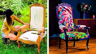 Awesome Chair Renovation || How To Refresh Old Furniture