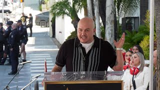 Michael Marin speech at Jenni Rivera's Walk of Fame star unveiling ceremony
