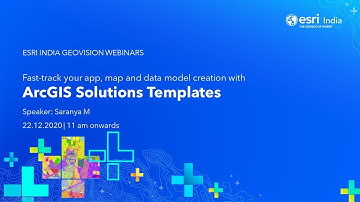 Fast Track Your App, Map and Data Model creation with ArcGIS Solutions Templates