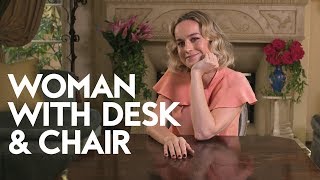 Brie Larson | Woman with Desk and Chair | InStyle