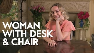 Full Brie Larson | Woman with Desk and Chair | InStyle Update