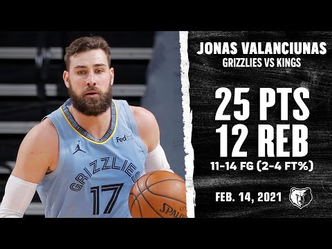 Jonas Valanciunas drops 12th Double-Double of season vs Kings Highlights | NBA Season 2020-21