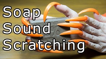 ASMR ear to ear nails sound scratching, tapping soap