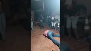 Mechanical Bull Ejects Rider, He Laughs It Off