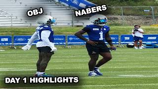 New York Giants Training Camp Highlights DAY 1: OBJ & Malik Nabers Duo MAKING PLAYS 🔥