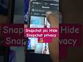 How to Hide Photos on Snapchat | My Eyes Only Feature Explained #shortsviral #snapchatfilters
