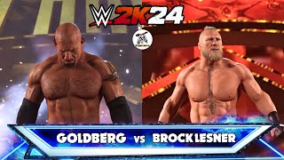 Goldberg vs Brock Lesnar - WWE Playlist