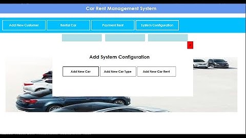 Car Rent  Management System Part 2
