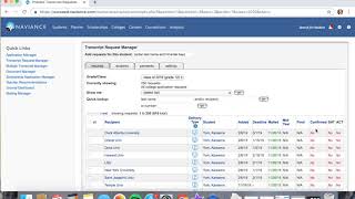 Naviance Transcript Request