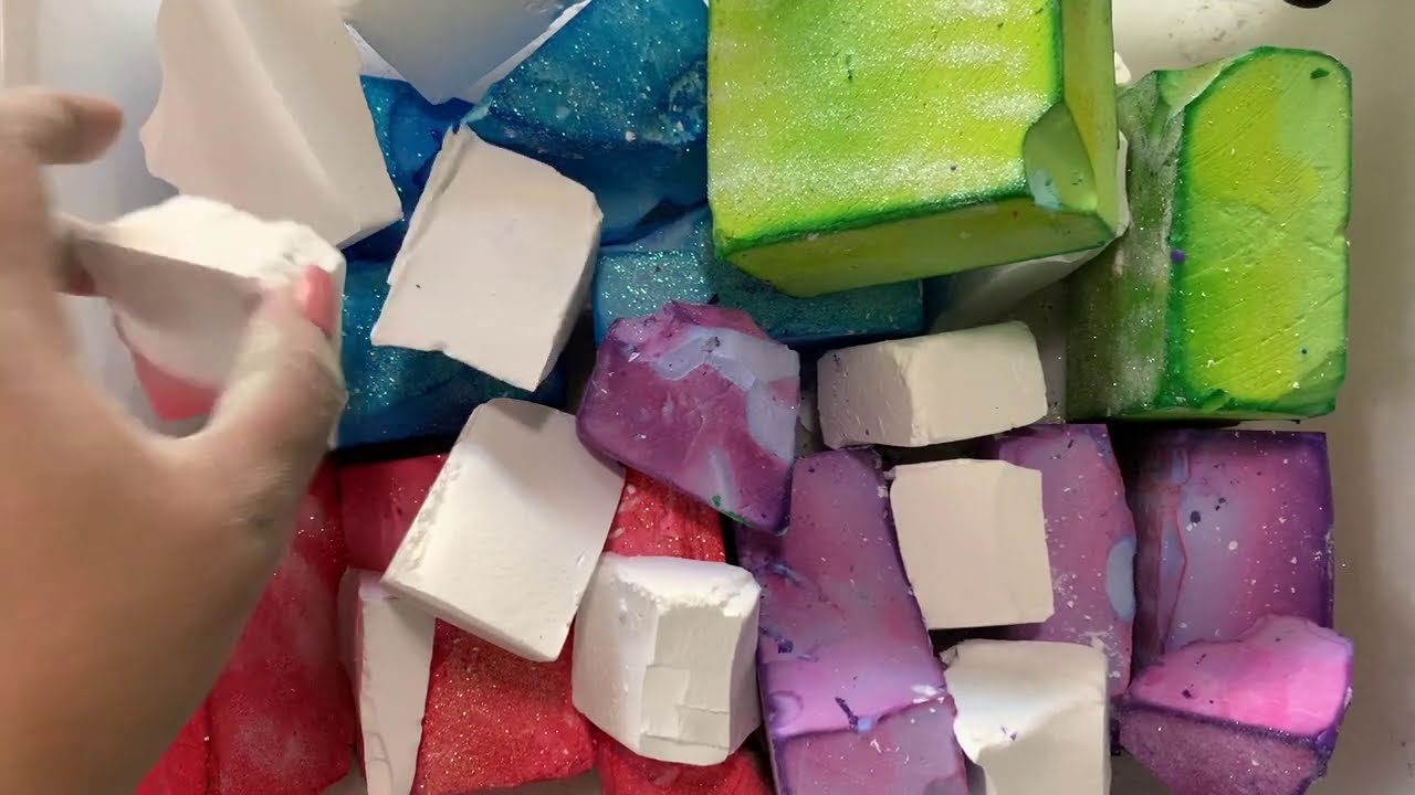 Unicorn Vibes Dyed Gym Chalk || Give-A-Way Announcement || ASMR Sleep Aid