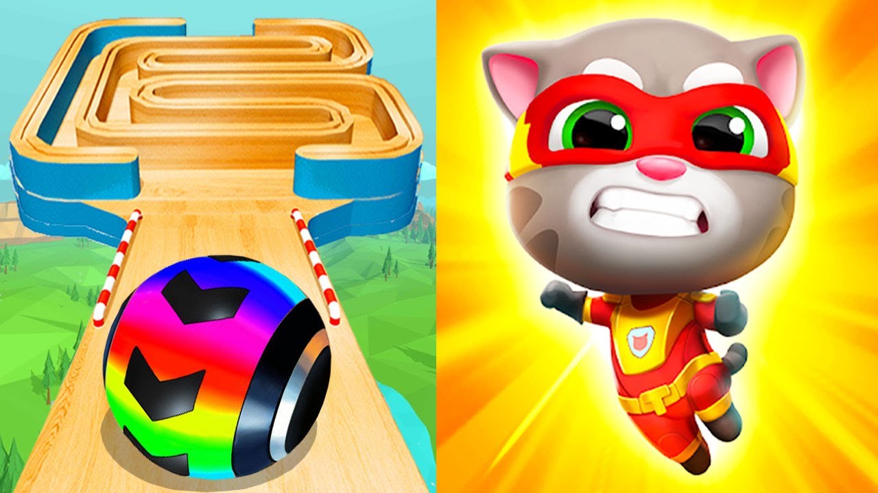 Going Balls VS Talking Tom Hero Dash -Discover all the heroes -All Bosses Top Tiktok Gameplay lxpzye