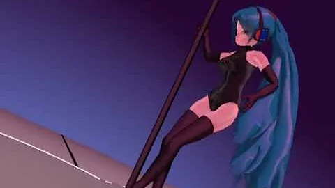 ひっそりとミクがポールダンス （Miku's Pole Dance)