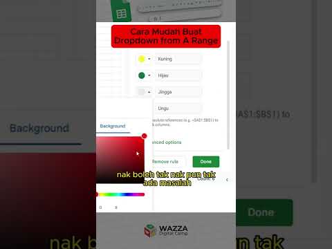 Cara mudah buat dropdown di Google Sheets