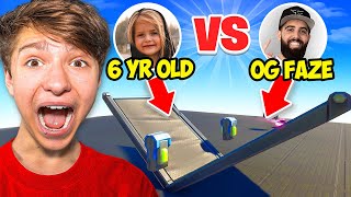 My 6 Year Old Sister VS. OG FaZe Members (Fortnite 1v1)