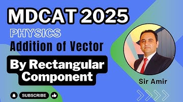MDCAT Physics – Vector Addition by Rectangular Components