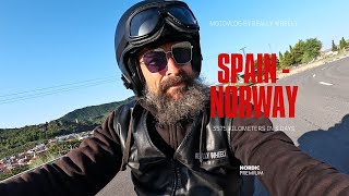 **TRAILER** Riding Spain to Norway 3575km in 3 days #europe #motocamping