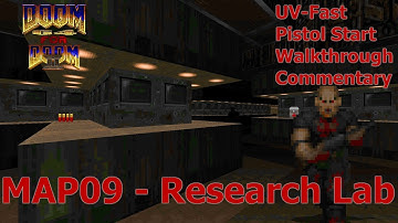 Doom 64 For Doom 2 (UV-Fast 100%) Walkthrough (MAP09: Research Lab)