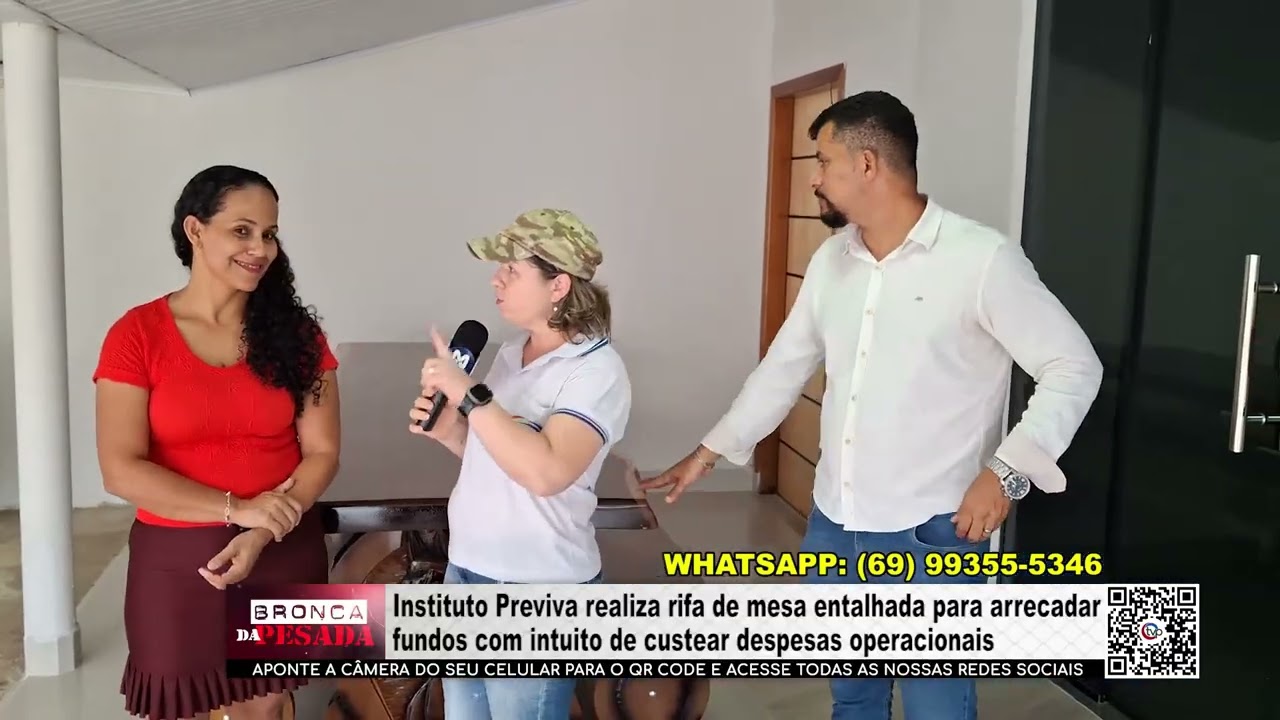 Instituto Previva realiza rifa de mesa entalhada para arrecadar fundos e custear despesas