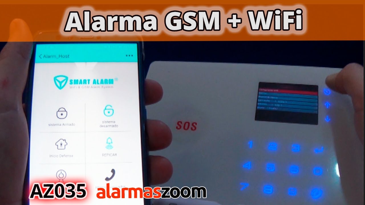 Alarma Hogar WIFI+GSM Castellano sin cuotas para casa. Facil