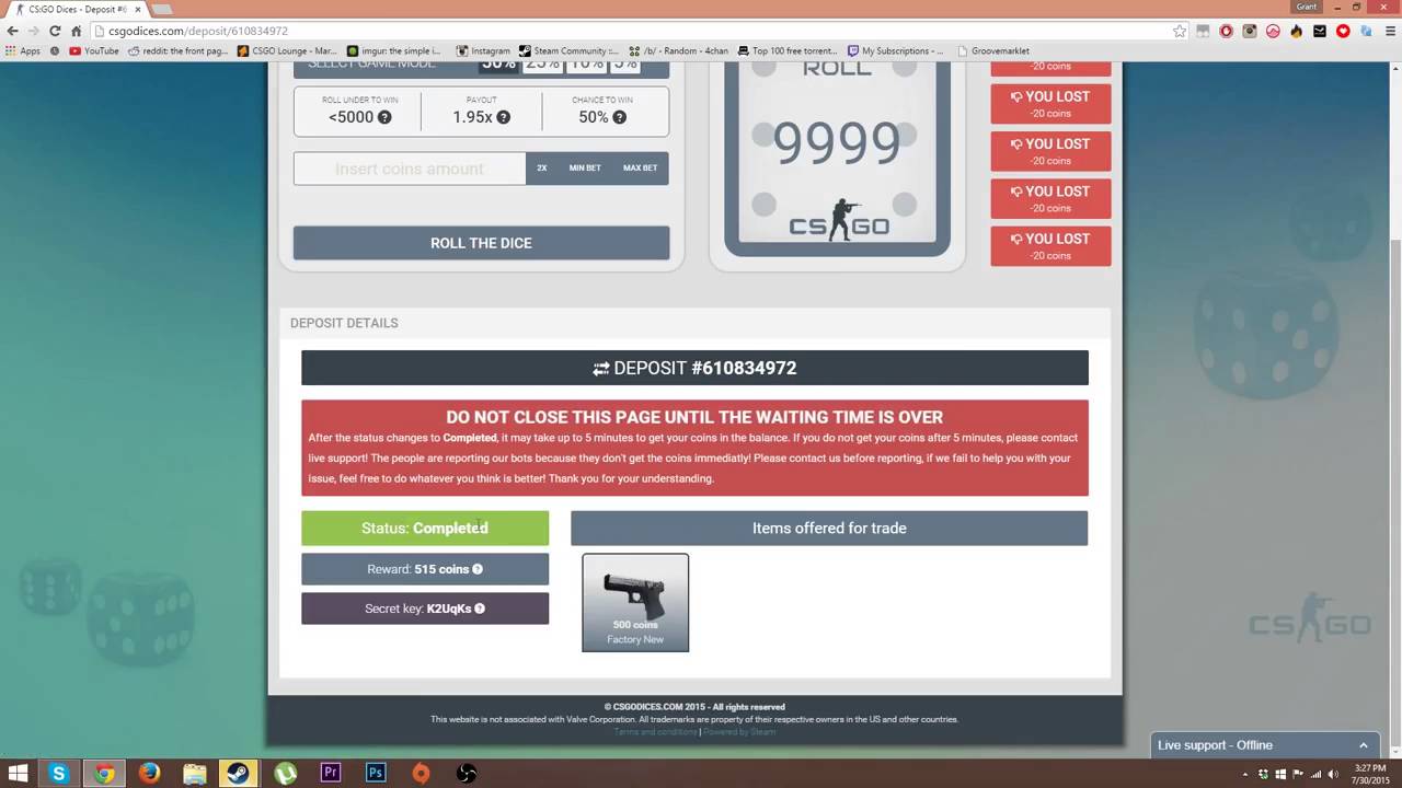 How to get EZ skins with CSGODICES [CS:GO Skins Tutorial]