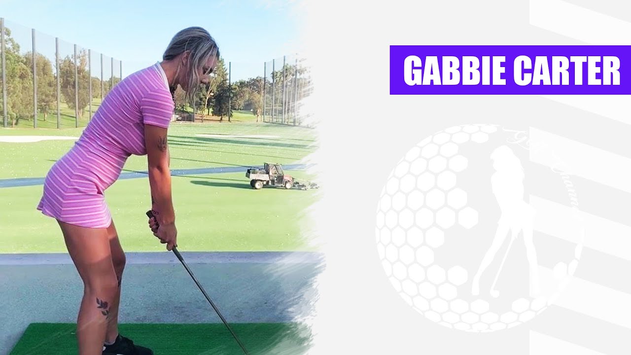 Gabbie carter golf swing