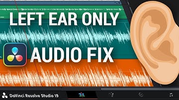 Left Ear Only Audio FIX in Davinci Resolve 19 - Mono to Stereo Tutorial