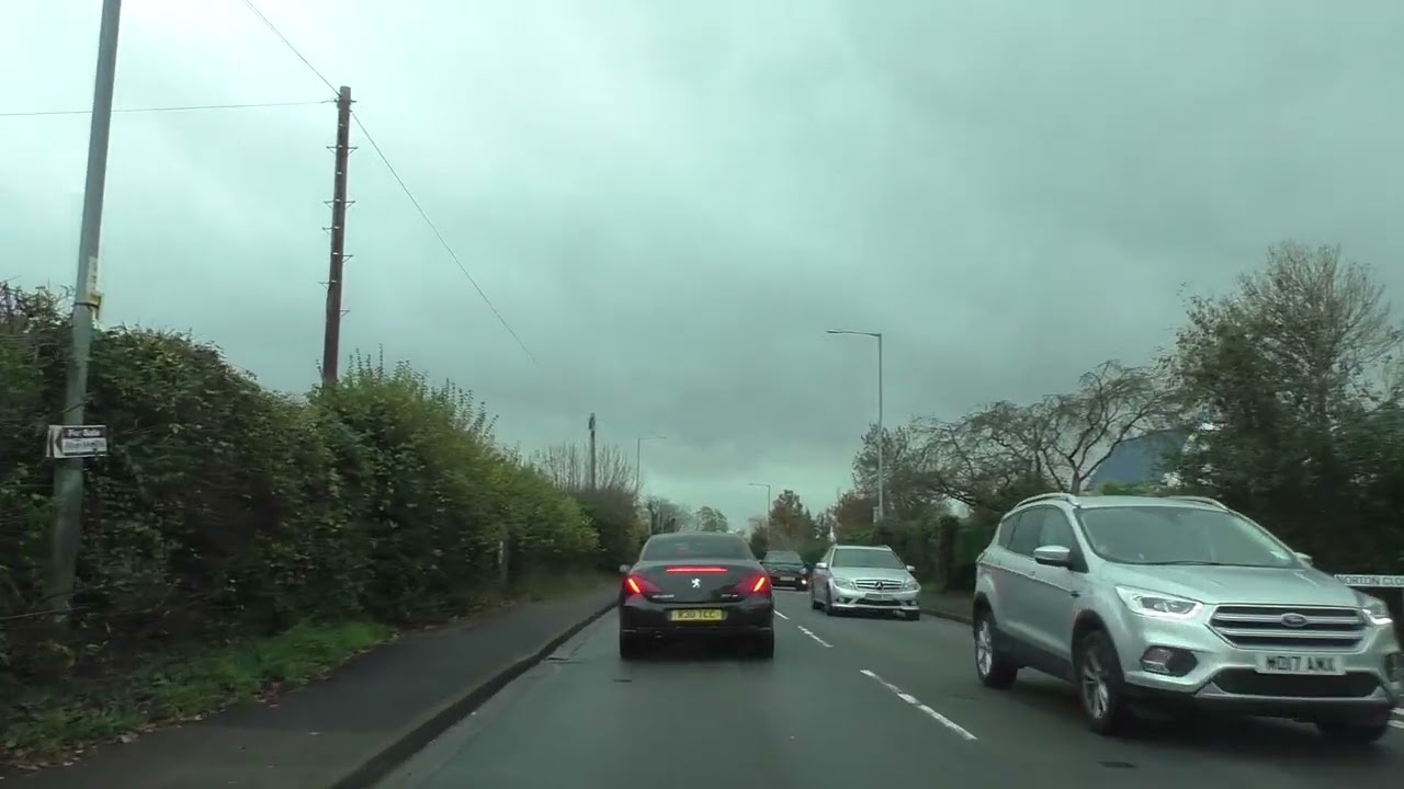 Driving On Sidbury, Commandery Road & Bath Road, Worcester, Worcestershire, UK 11th November 2025