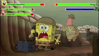 The SpongeBob Movie: Sponge Out of Water (2015) Food Fight with healthbars