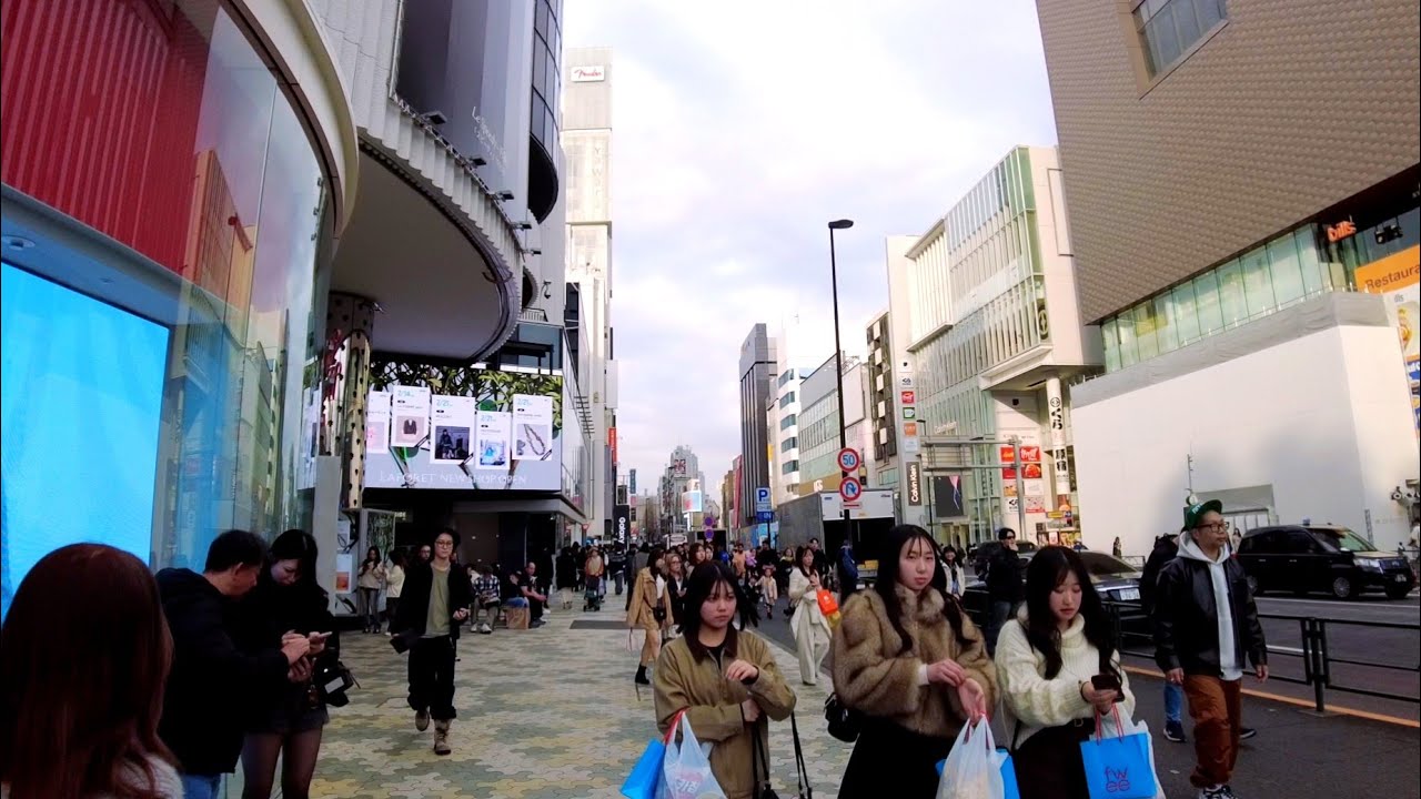 From Harajuku to Shibuya walking tour. Tokyo , Japan. 