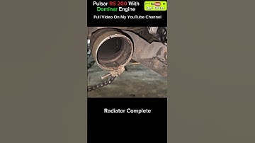 Radiator And Bend Pipe Fitting Complet | Performance Upgrade #modification #pulsarrs200 #shorts