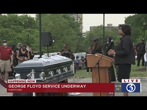 Video: Funeral procession, rally held in honor of George Floyd