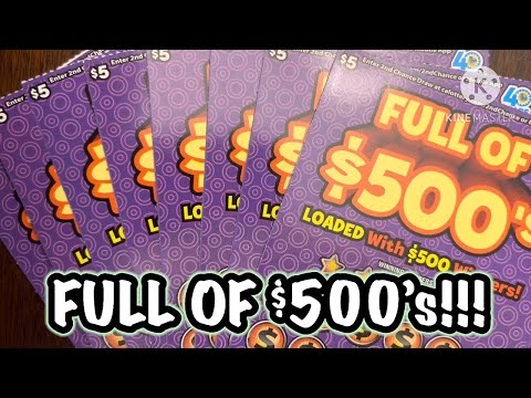 BRAND NEW FULL OF 500 S CA Scratchers