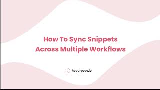 Creating YouTube Clips Once and Auto Sync Them Across ALL workflows.