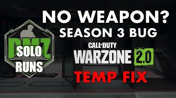 No weapon? Fix for Season 3 BUG Warzone 2 DMZ