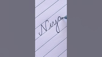 Niya❤️|| #name #shorts #artist #calligraphy #handwriting