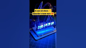 16 Cool LED chaser effects using Arduino @Arduino #shorts #arduino