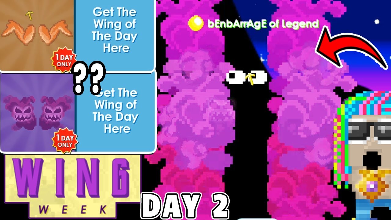 GHOULISH WINGS! Day 2 Wing Week! | Growtopia
