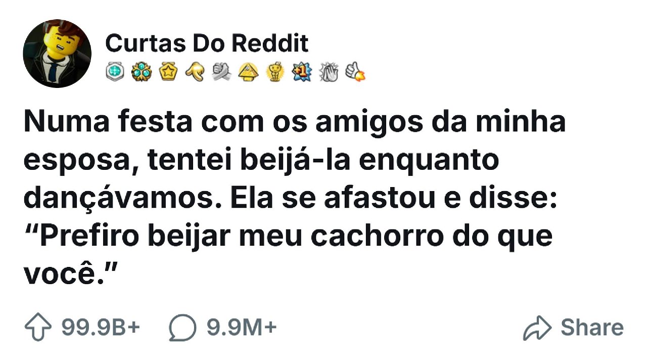 Numa festa com os amigos da minha esposa, tentei beijá-la enquanto Ela se afastou e disse...