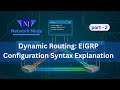 Dynamic Routing: EIGRP Protocol Configuration Explanation Part-2| #Network Ninja🥷