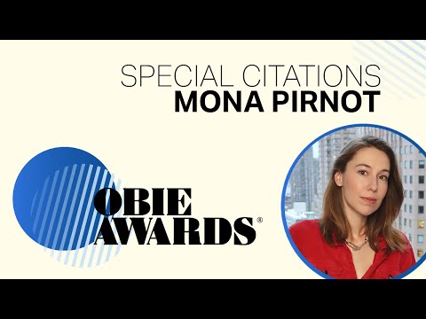 69th Obie Awards: Mona Pirnot Acceptance Speech