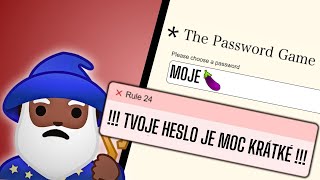 Dohrál jsem !! NEPORAZITELNOU !! hru - The Password Game