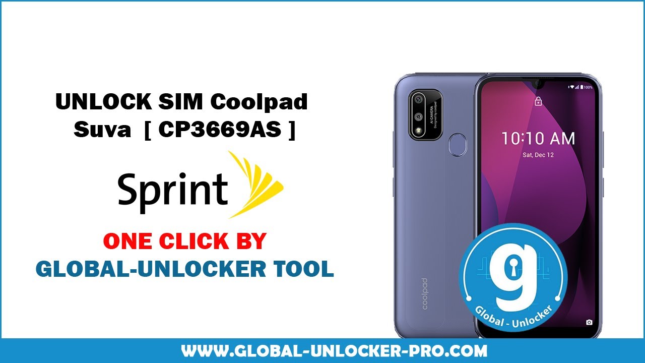 Unlock SIM Coolpad CP3669AS Sprint By Global Unlocker Pro