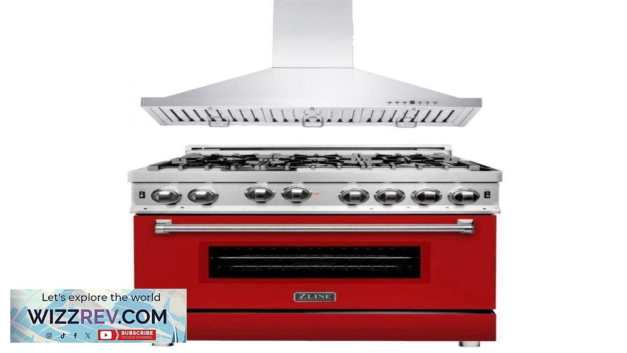 ZLINE 36" Kitchen Package Gas Range & Convertible Vent Range Hood
