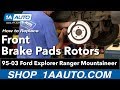 How to Replace Front Brakes 1995-2003 Ford Explorer