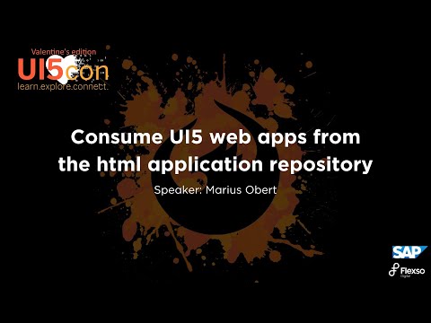 Consume UI5 web apps from the html application repository - Marius Obert