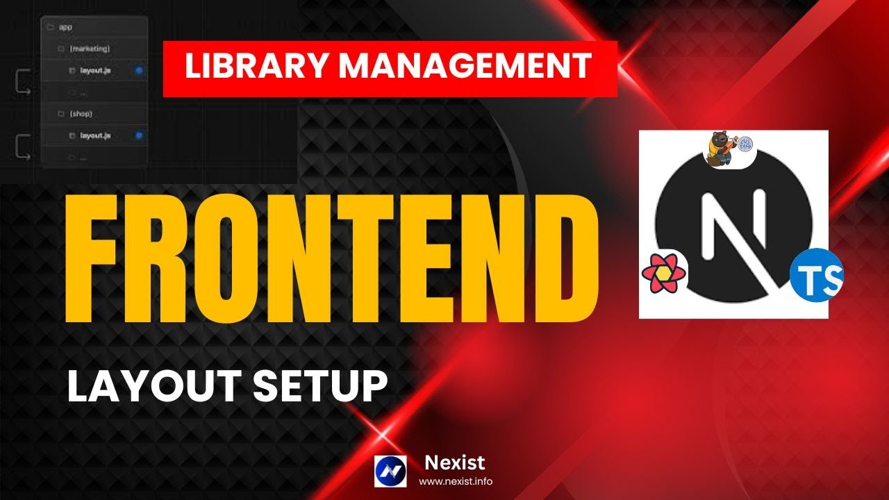 Next js project Layout setup | Library management system Frontend | PERN tutorail in bangla 2026