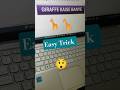 Giraffe 🦒 Shortcut Trick Ms Word #shorts #shortcutkeys #msword #viral #computer