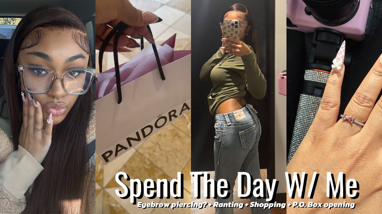Spend The Day W/ Me: Eyebrow piercing? + Ranting + Lots of Shopping + P.O. Box Opening & More